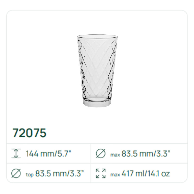 Szklanka 72075 Lotte 417 ml