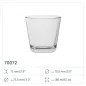100 x Pojemnik 70072 na świece, świecznik 180 ml Trend Glass