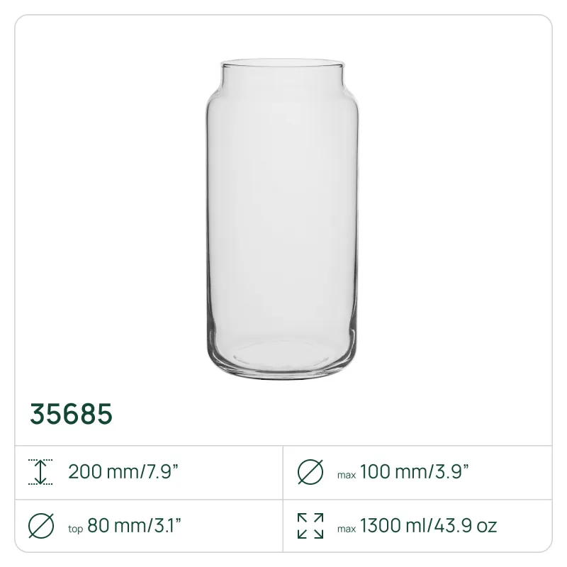 50 x Wazon z przewężeniem 35685, 1300 ml