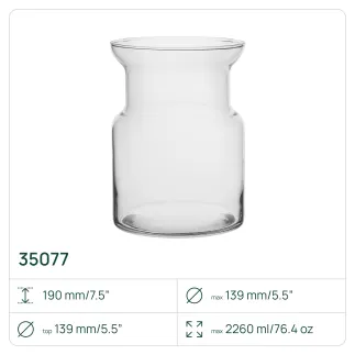 40 x Wazon z przewężeniem 35077, 2260 ml