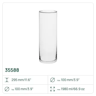 40 x Wazon, cylinder 35588, 1980ml