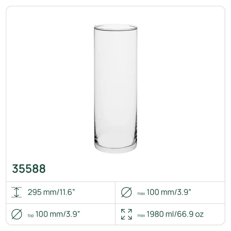 40 x Wazon, cylinder 35588, 1980ml