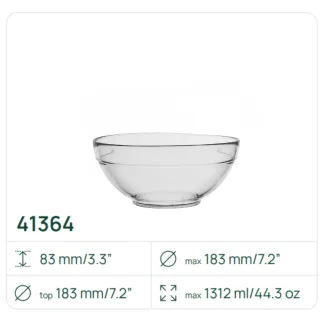 20 x Miska Klara 41364, 1312 ml