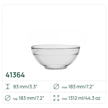 20 x Miska Klara 41364, 1312 ml