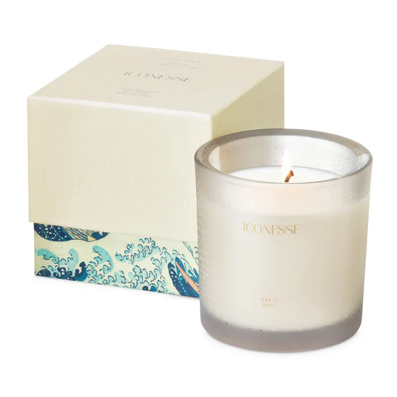 KOMPLET 6 x Świeca ICONESSE 280g, Great Wave