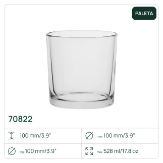 1210 x Pojemnik 70822 na świece, świecznik 528 ml Trend Glass
