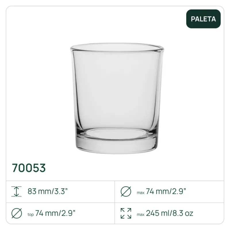 2232 x Pojemnik 70053 na świece, świecznik 230 ml Trend Glass
