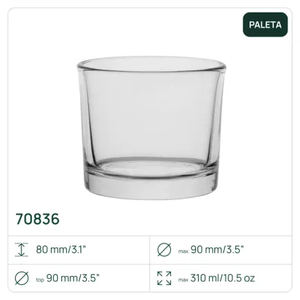 1248 x Pojemnik 70836 na świece, świecznik 310 ml Trend Glass