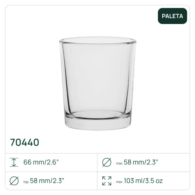 4500 x Pojemnik 70440 na świece, świecznik 103 ml Trend Glass