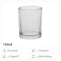 100x Pojemnik szklany 70848 na świece, świecznik 290 ml Trend Glass