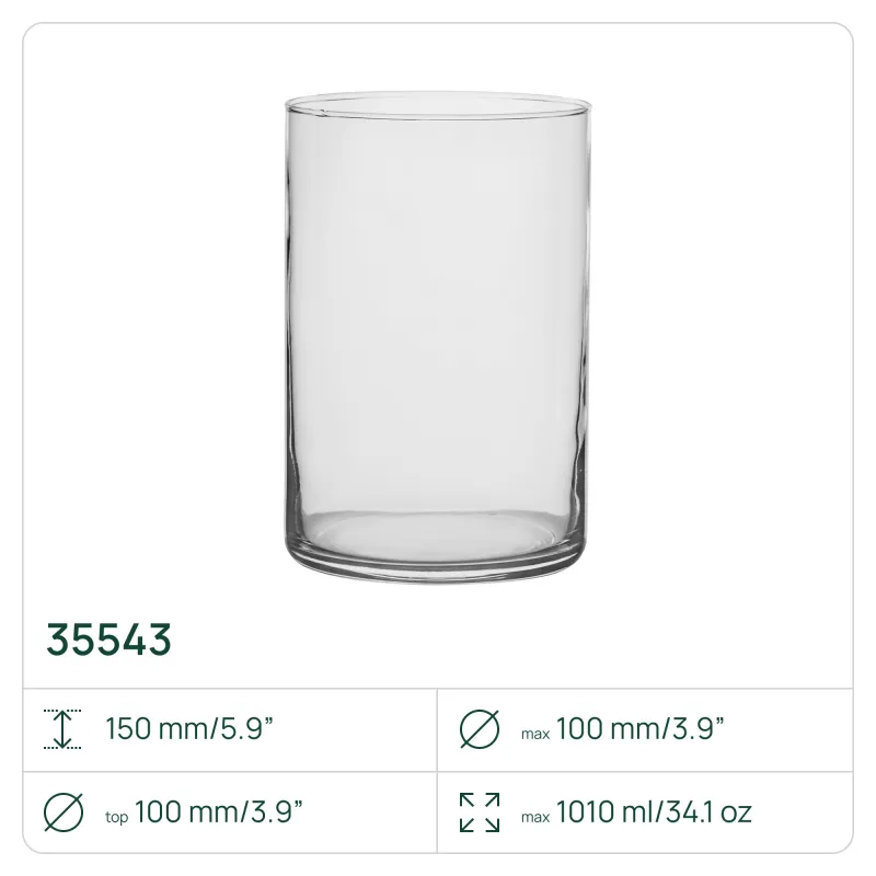 77x Wazon, cylinder 35543, 1010 ml