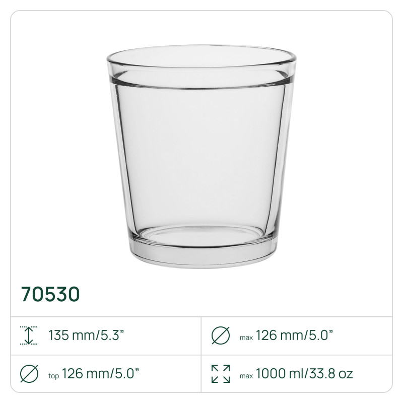 Osłonka na doniczkę szklana 70530, 13,5 cm