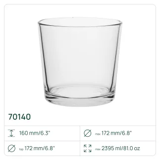 20x Pojemnik dekoracyjny 70140, 16cm