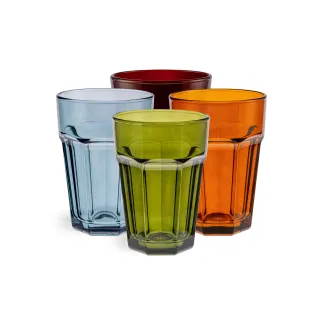 16x Szklanka 70412 Alva 425 ml mix kolorów Glasset