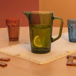 6 x Dzbanek 74414 Alva 1230 ml kolor zielony Glasset