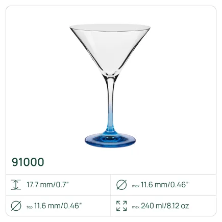 Kieliszki 91000 Martini 240 ml